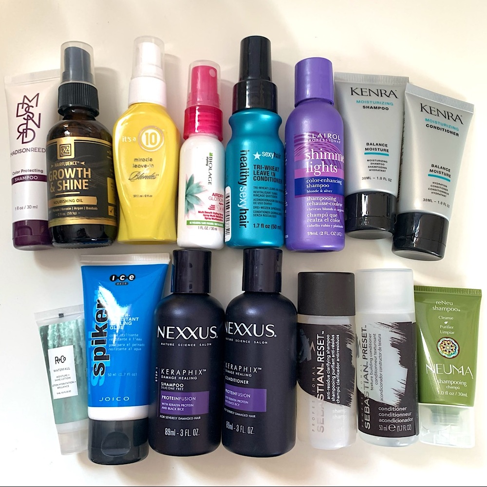 Travel size haircare bundle